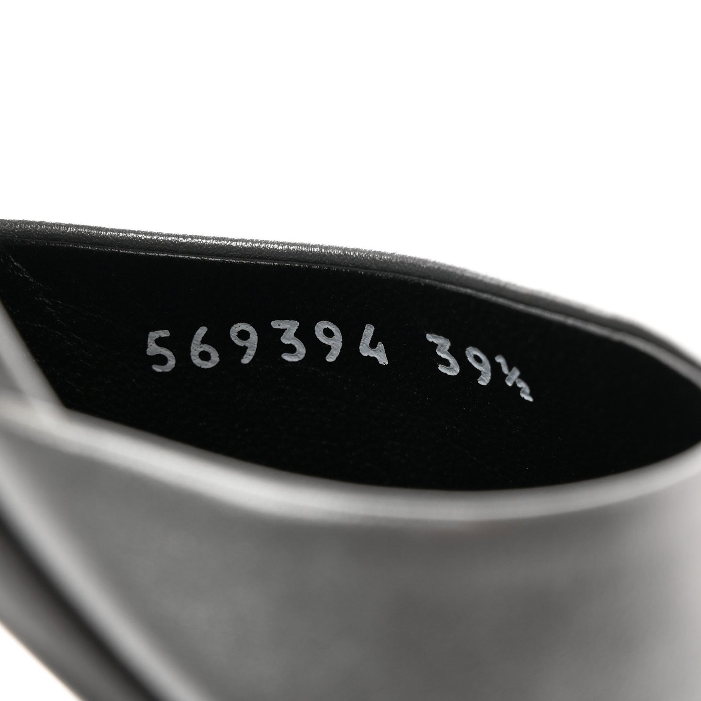 Metallic Nappa BB Square Knife Pointed Toe 40mm Mules 39.5 Silver