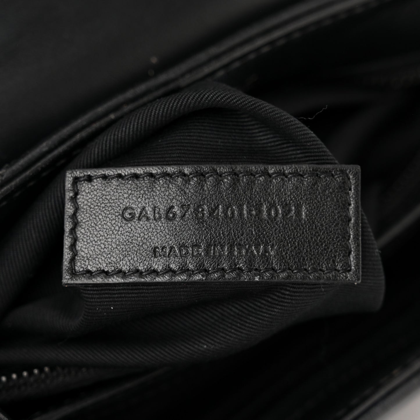 Calfskin Y Quilted Monogram Monochrome Toy Loulou Crossbody Bag Black