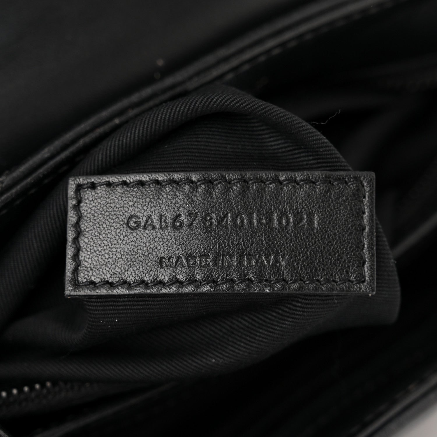 Saint Laurent Calfskin Y Quilted Monogram Monochrome Toy Loulou Crossbody Bag Black 7 of 13