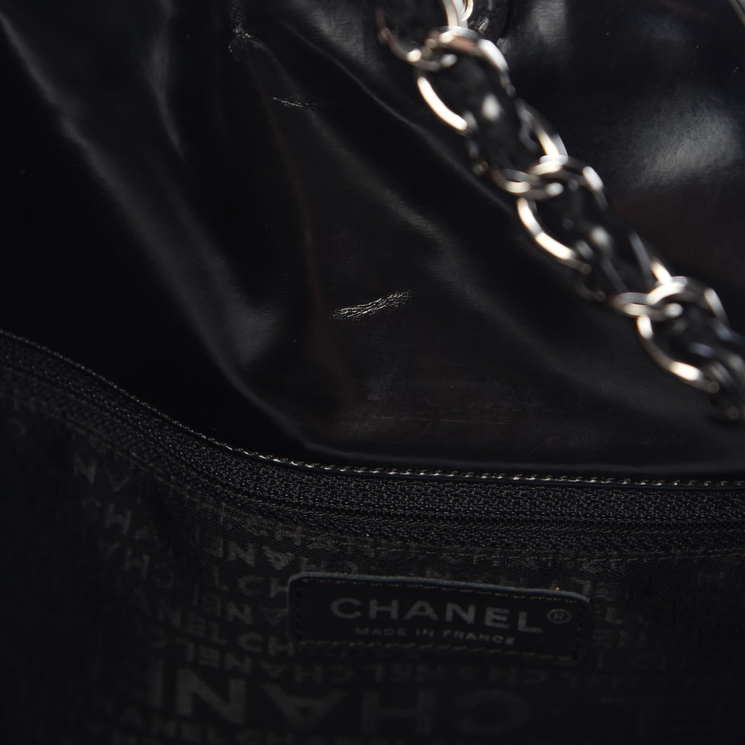 Chanel Vinyl XL Coco Cabas Black 9 of 11