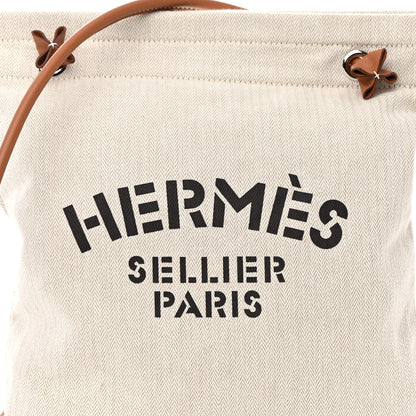 Hermes Canvas Swift Aline Grooming Bag Gold 8 of 12