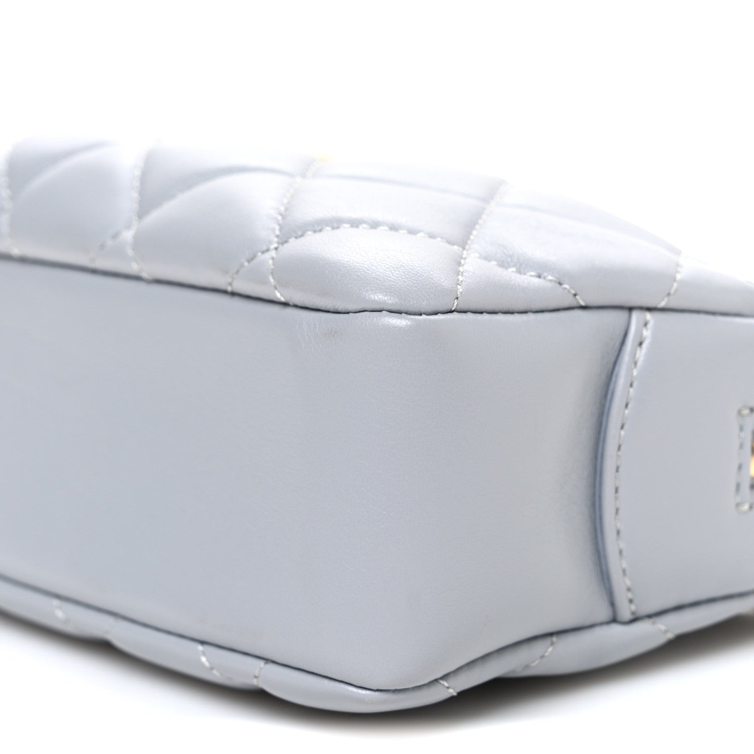 Chanel Lambskin Quilted Mini Camera Case  Grey 10 of 10