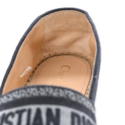 Christian Dior Canvas Tie and Dior Embroidered Granville 15mm Espadrilles 38 Denim 10 of 13