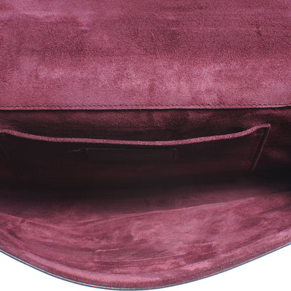 Saint Laurent Leather Classic Y Chyc Clutch Burgundy 6 of 8