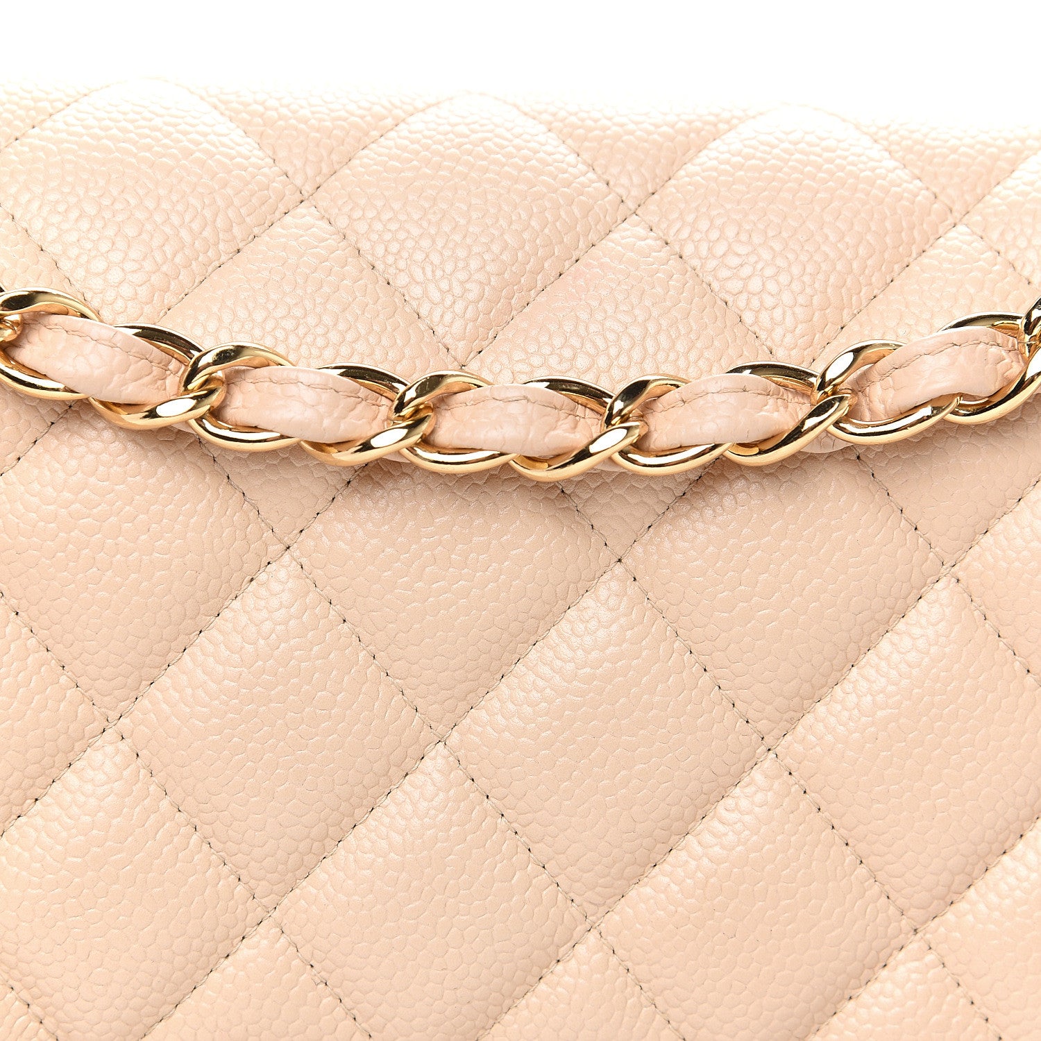 Chanel Caviar Quilted Jumbo Double Flap Beige Clair 10 of 11