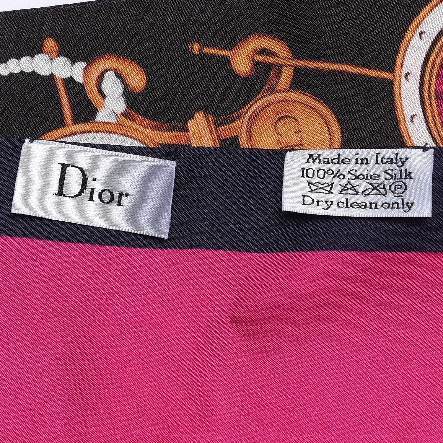 Christian Dior Silk ABCDior V Mitzah Scarf 4 of 5