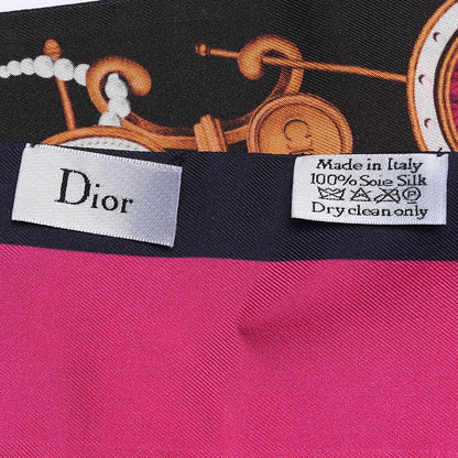 Christian Dior Silk ABCDior V Mitzah Scarf 4 of 5