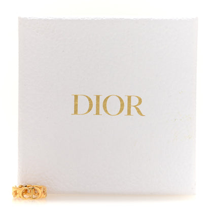 Christian Dior Metal CD Chain Ring S Gold 5 of 5