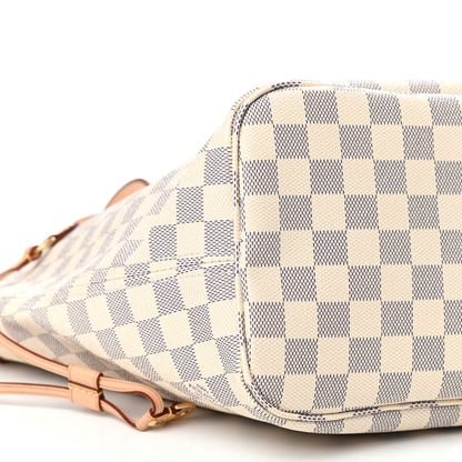 Louis Vuitton Damier Azur Neo Neverfull MM Rose Ballerine 8 of 11