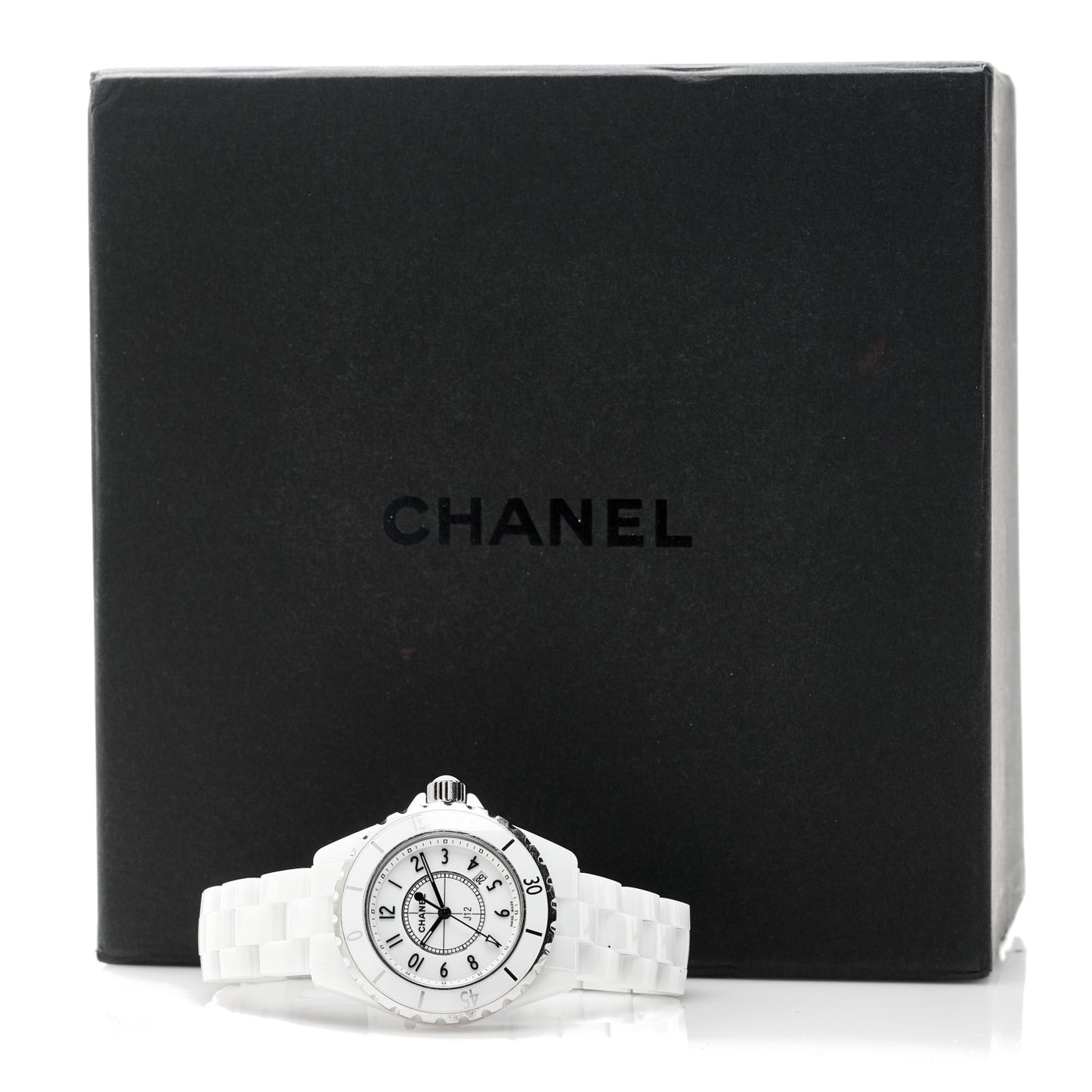 Stainless Steel Ceramic 33mm J12 Quartz Watch White