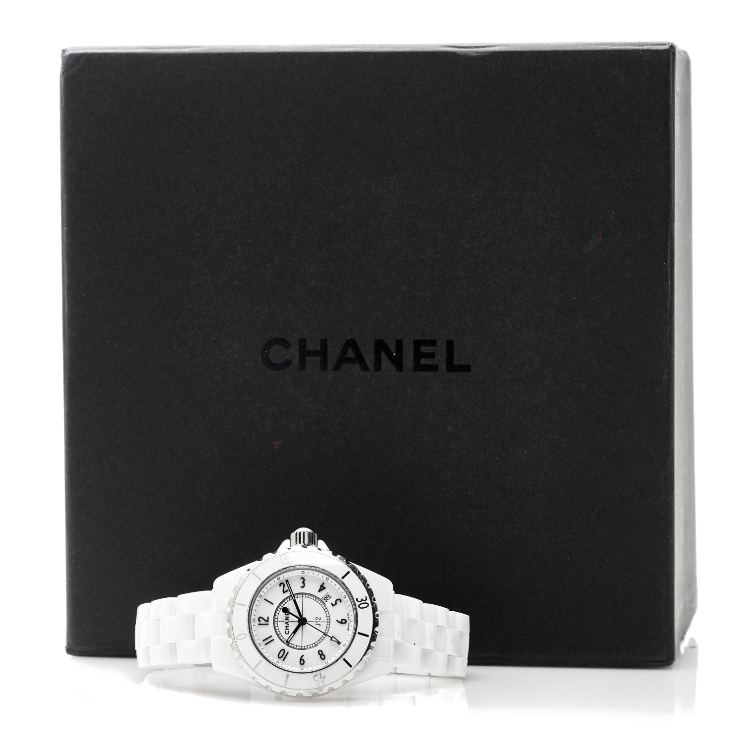 Chanel Stainless Steel Ceramic 33mm J12 Quartz Watch White 5 of 5