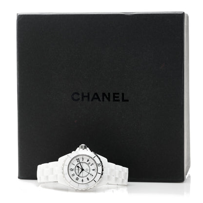Chanel Stainless Steel Ceramic 33mm J12 Quartz Watch White 5 of 5