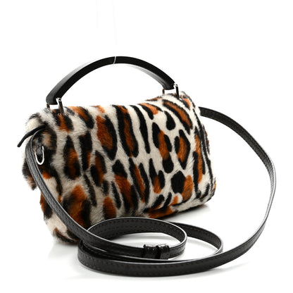Fendi Calf Hair Leopard Print Phone Baguette Moro 3 of 10