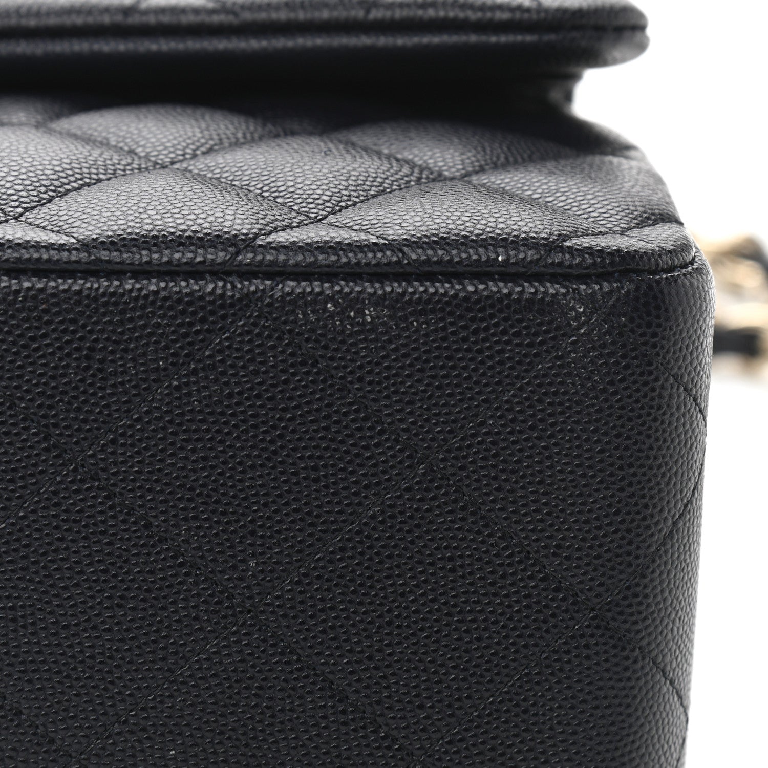 Chanel Caviar Quilted Jumbo Double Flap Navy Blue 10 of 12
