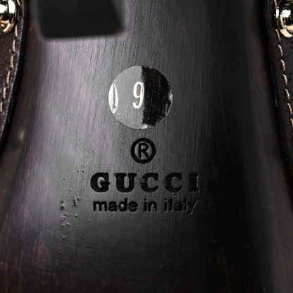 Gucci Monogram Natural Pigskin Web Icon Bit Platform Clog High Heel Slide Sandals 9 Beige Ebony Cocoa 6 of 9