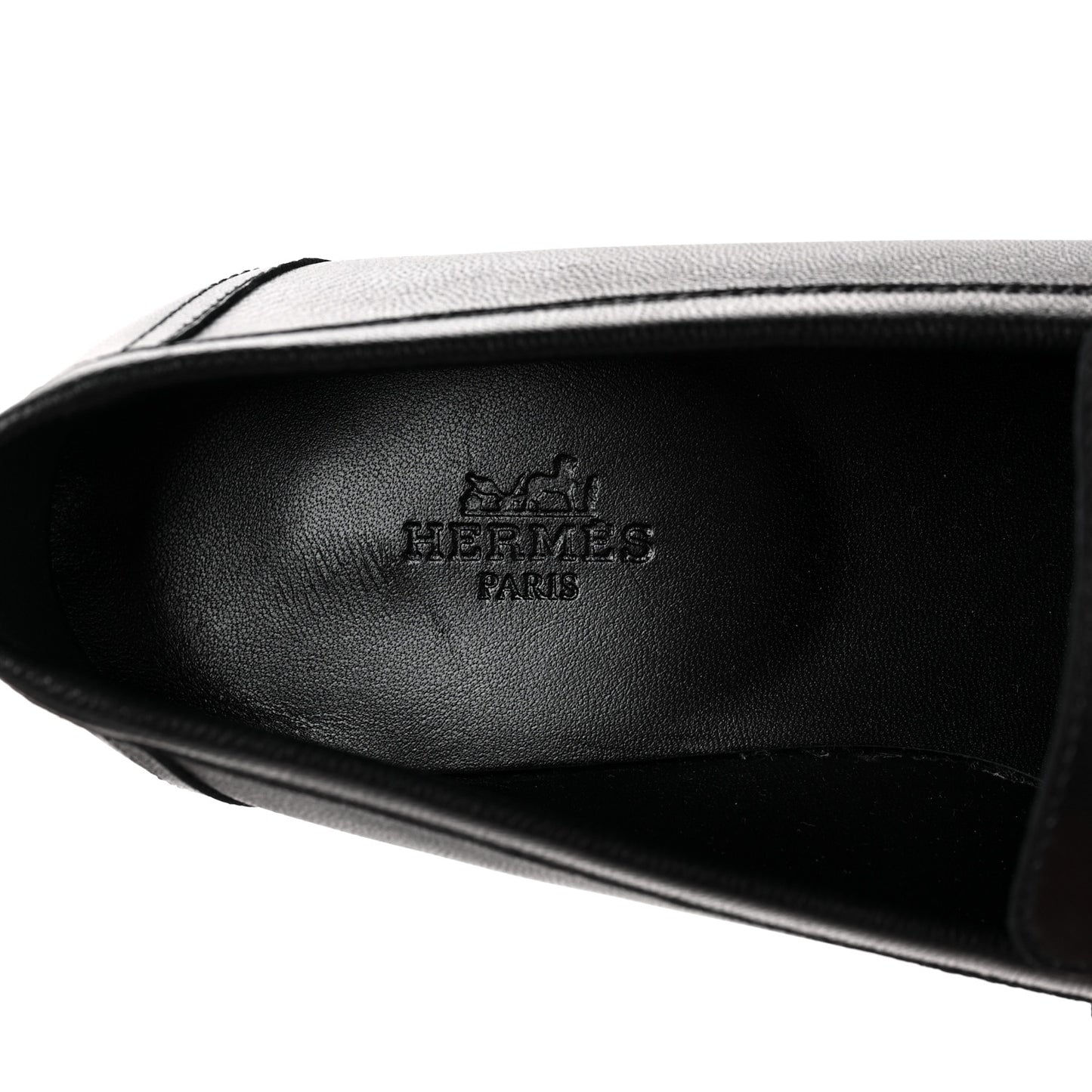 Goatskin Womens Royal Loafers 38 Black