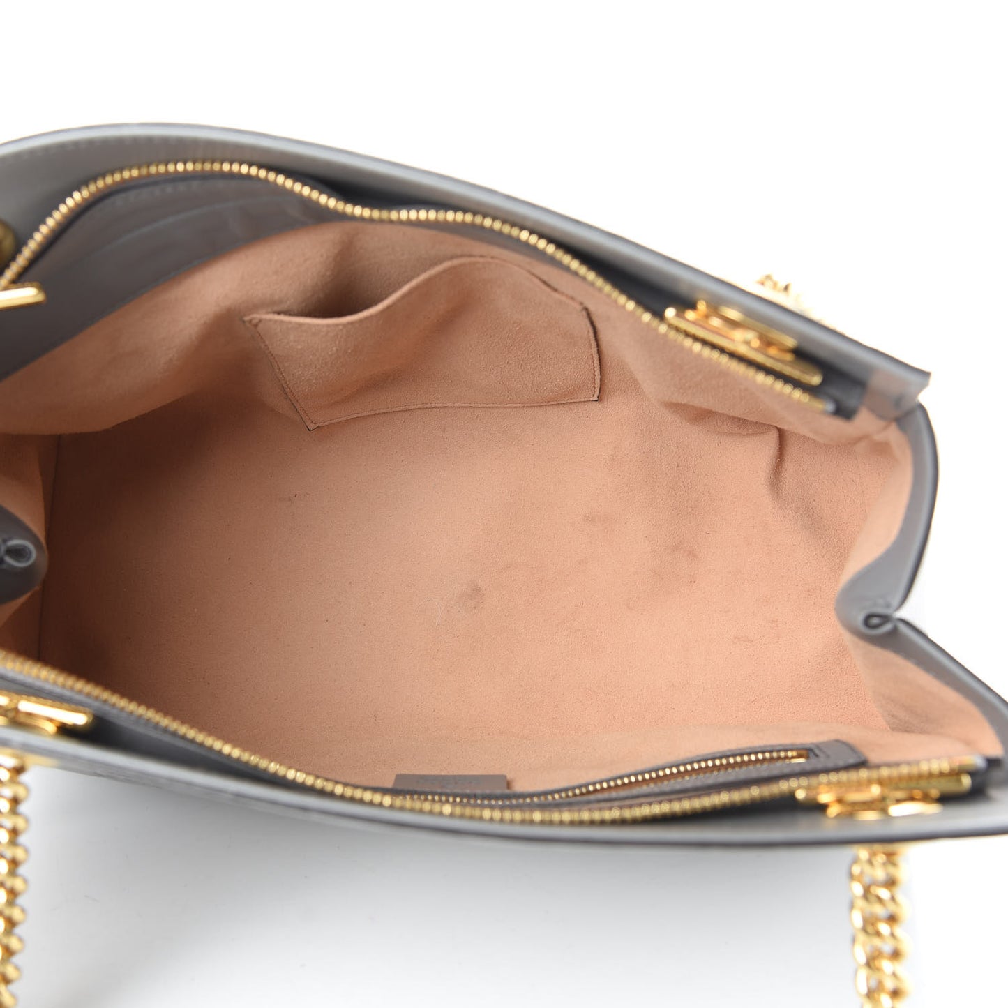 Soft Guccissima Signature Medium Shoulder Tote Bag Deep Grey
