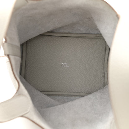Hermes Taurillon Clemence Picotin Lock 18 PM Gris Perle 4 of 14