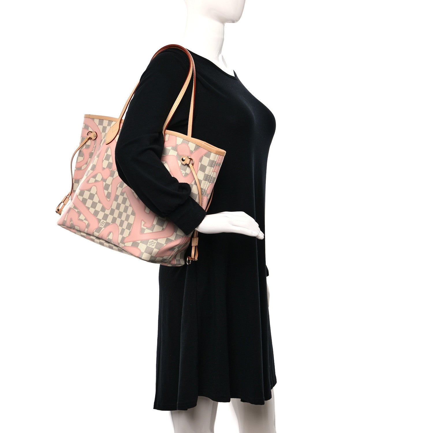 Louis Vuitton Damier Azur Tahitienne Neverfull MM 2 of 13