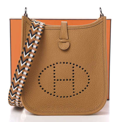 Hermes Taurillon Clemence Allegro Evelyne TPM Sesame 11 of 11