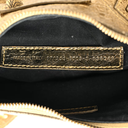 Balenciaga Metallic Agneau Arena Le Cagole Shoulder Bag XS Gold 7 of 18