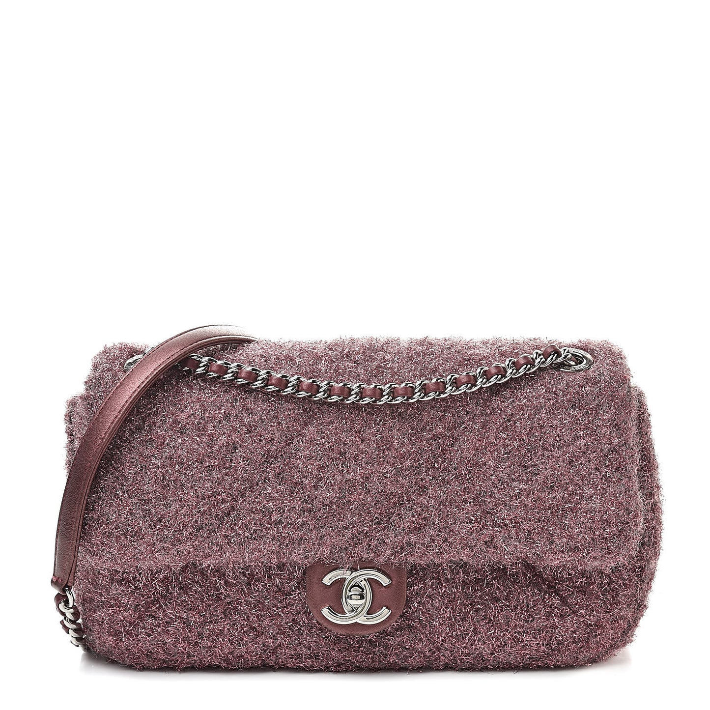 Lurex Knit Medium Pluto Glitter Flap Pink