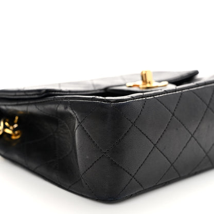 Chanel Lambskin Quilted Mini Square Flap Black 9 of 11