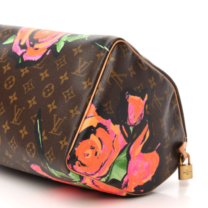 Louis Vuitton Monogram Roses Speedy 30 7 of 12
