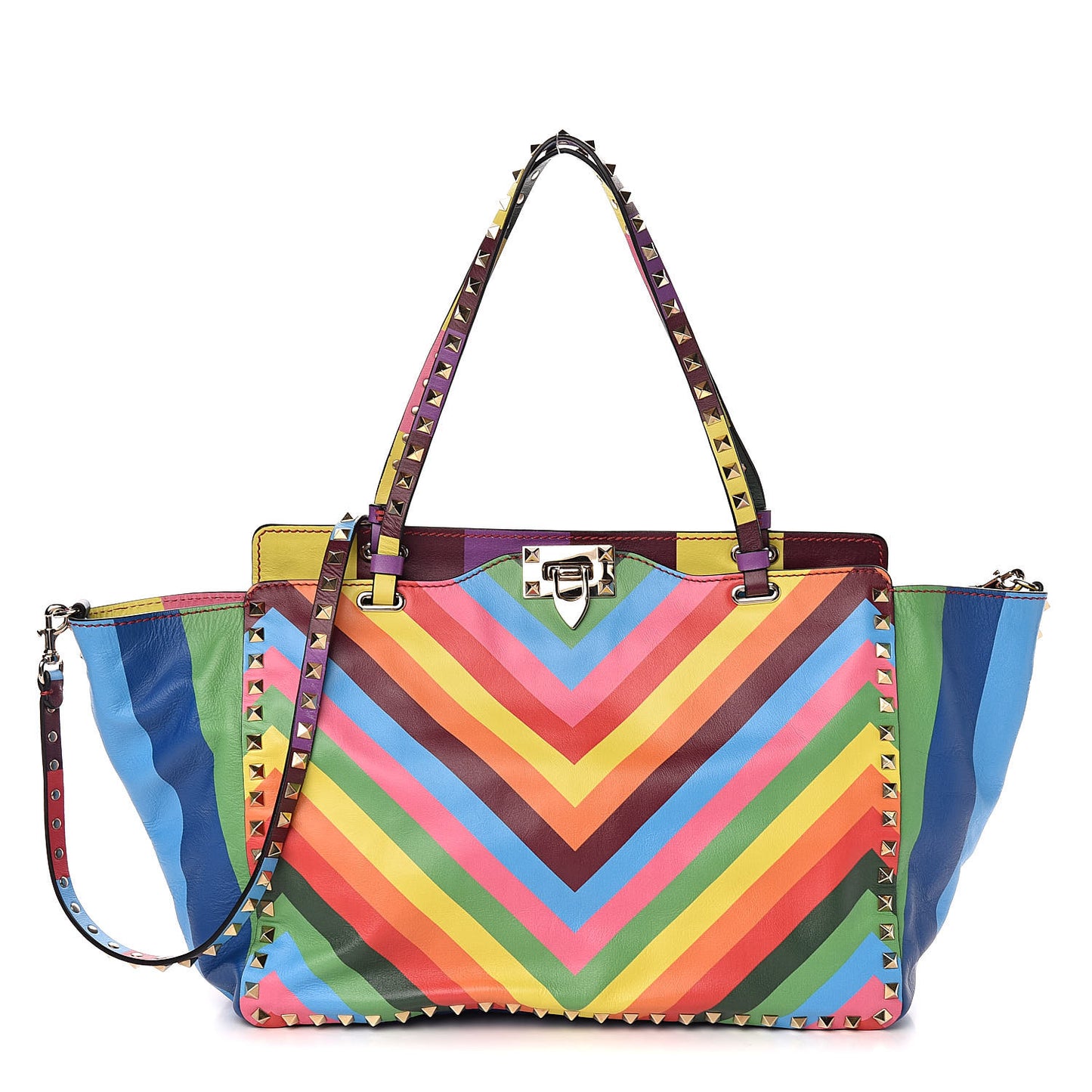 Vitello 1973 Medium Rockstud Tote Multicolor