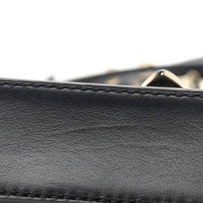 Valentino Garavani Vitello Mini Rockstud Flip Lock Crossbody Bag Black 8 of 9