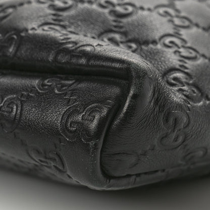 Gucci Guccissima Small Flap Messenger Bag Black 8 of 10