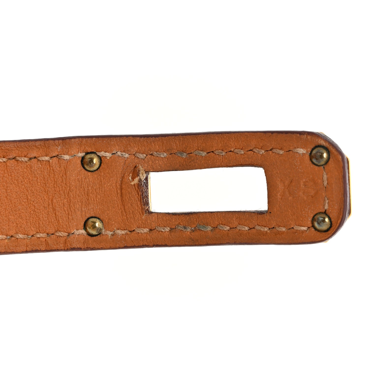 Hermes Barenia Kelly Double Tour Bracelet XS Fauve 4 of 7