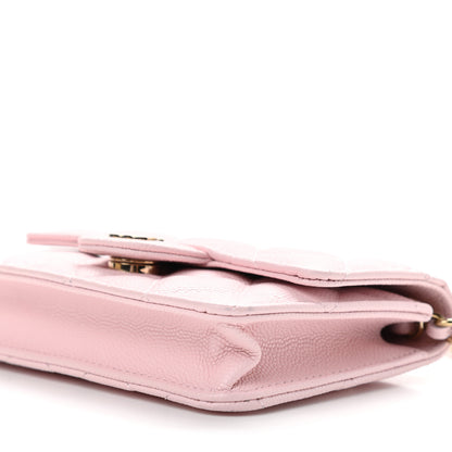 Chanel Caviar Quilted Mini Chain Bag Pink 11 of 13