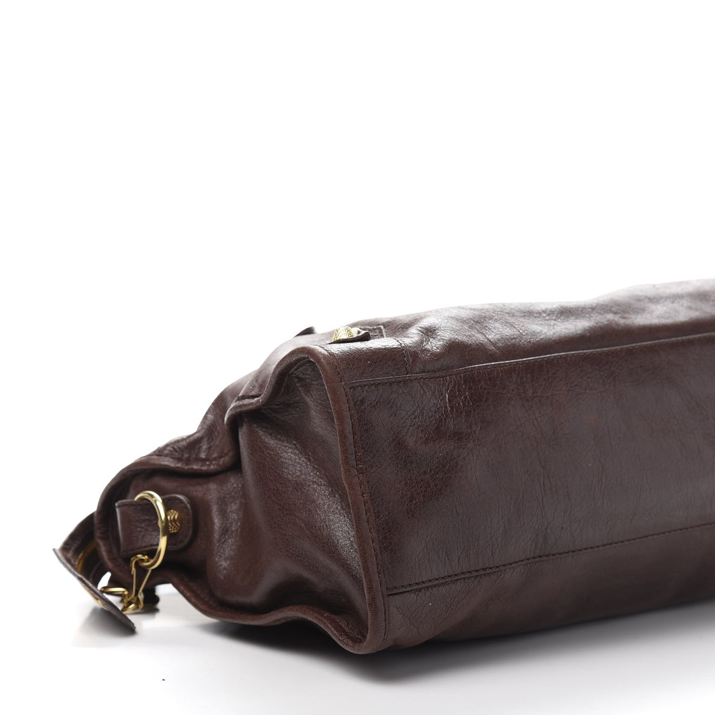 Agneau Giant 12 Gold Hardware City Cigare Fonce