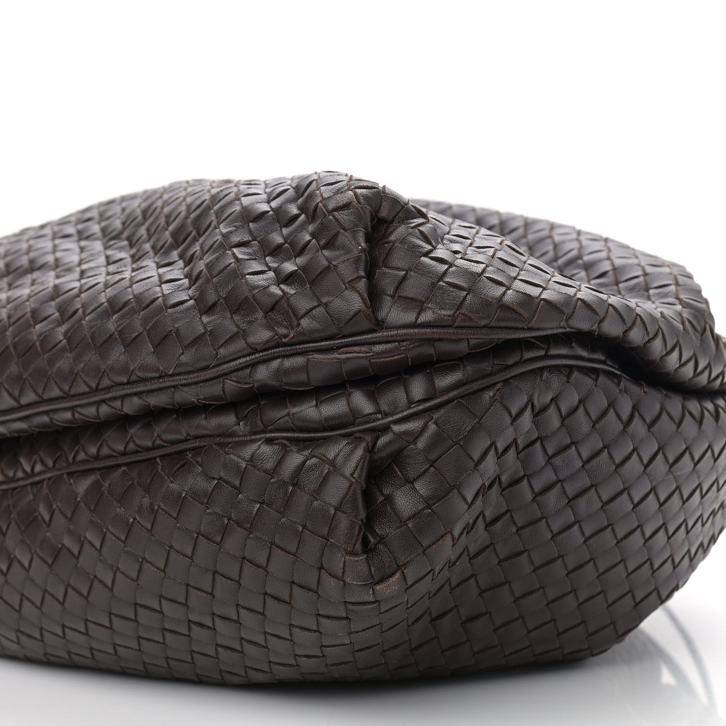 Nappa Intrecciato Drawstring Tote Ebano