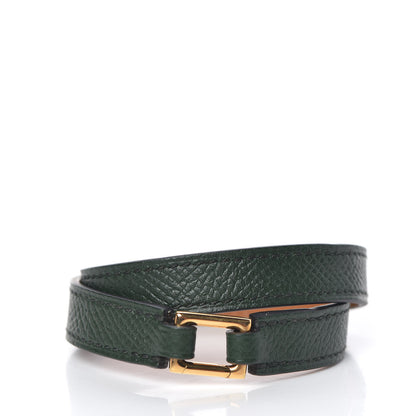Hermes Epsom Rivale Double Tour Bracelet S Vert Anglais 3 of 7
