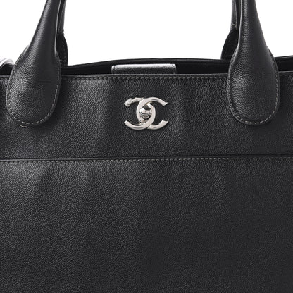 Chanel Caviar Cerf Executive Shopper Tote Black 7 of 9
