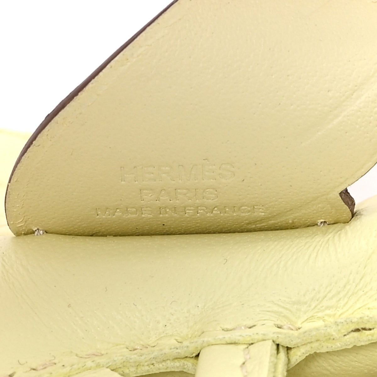 Hermes Milo Lambskin Grigri Rodeo Pegase Horse Bag Charm PM Jaune Milton 4 of 5