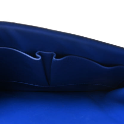 Celine Spazzolato Calfskin Medium Classic Box Flap Bag Royal Blue 5 of 10