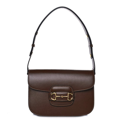Gucci Azalea Calfskin Horsebit 1955 Shoulder Bag Brown Sugar 1 of 12