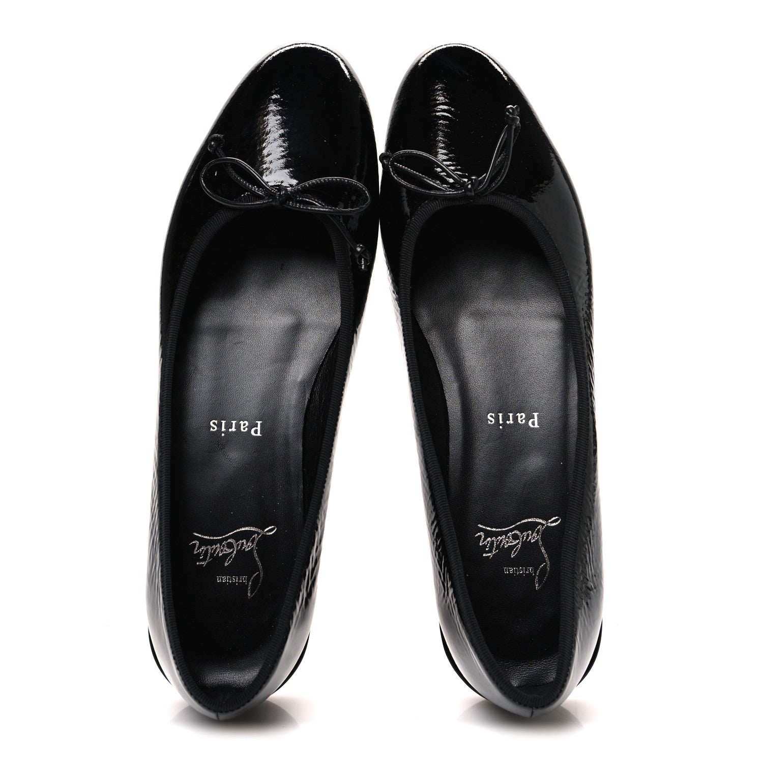 Christian Louboutin Patent Sweetie Jane Ballerina Flats 38 Black 2 of 10