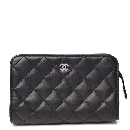 Chanel Lambskin Quilted Cosmetic Case Black 1 of 9