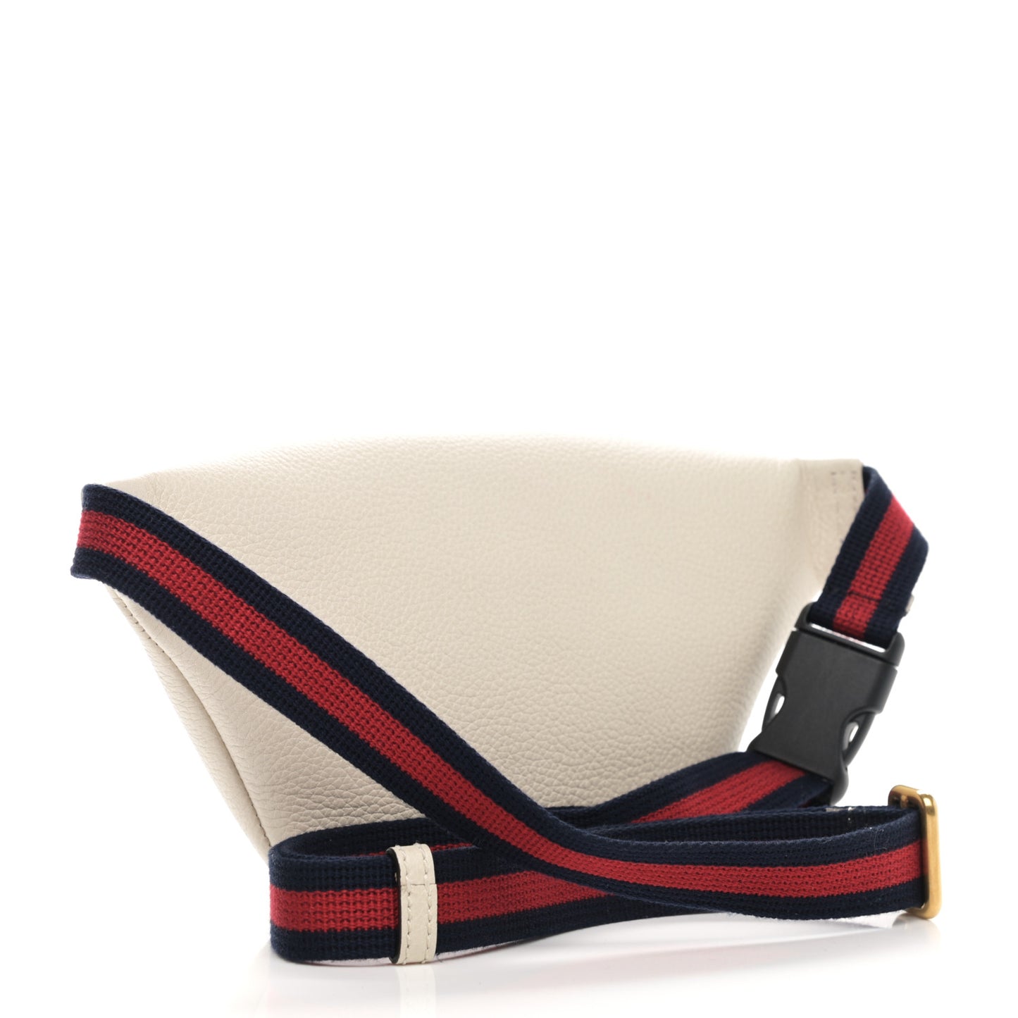 Grained Calfskin Small Logo Belt Bag White
