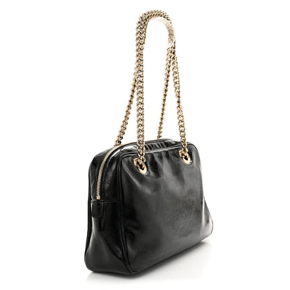 Gucci Soft Patent Small Soho Bowler Black 3 of 11
