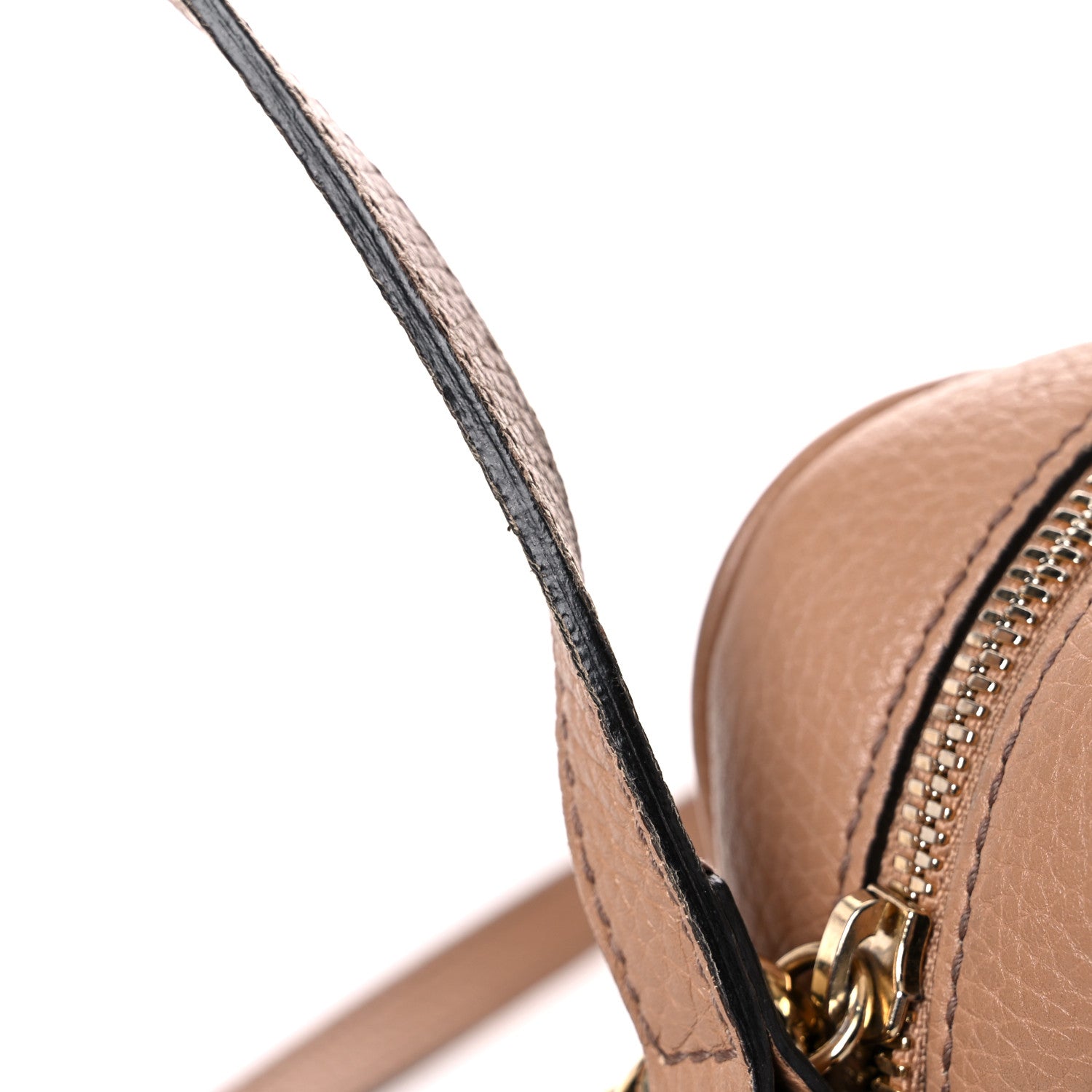Gucci Pebbled Calfskin Small Soho Disco Bag Camelia 9 of 22