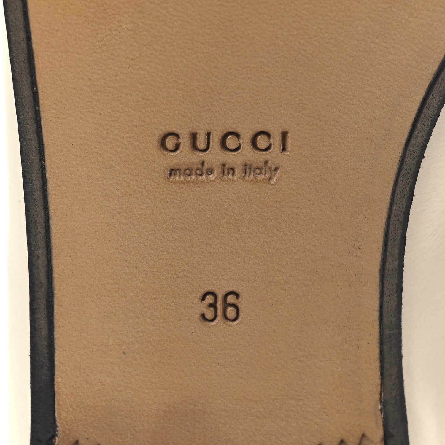 Gucci Betis Glamour Calfskin Womens 1953 Horsebit Loafers 36 Mystic White 7 of 8