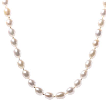 Tiffany Sterling Silver Pearl Strand Twist Clasp Necklace 16" 1 of 6