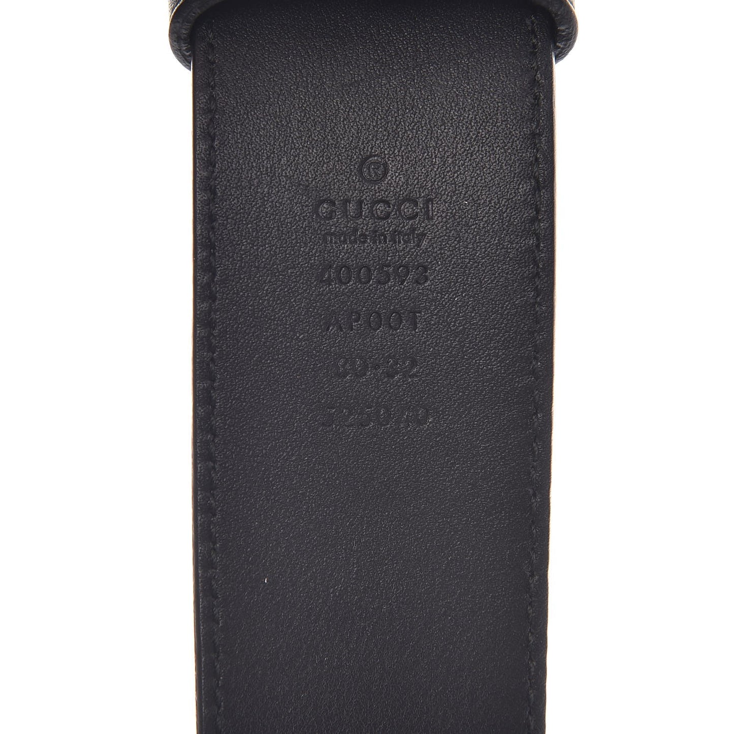 Calfskin Double G 40mm Belt 80 32 Black