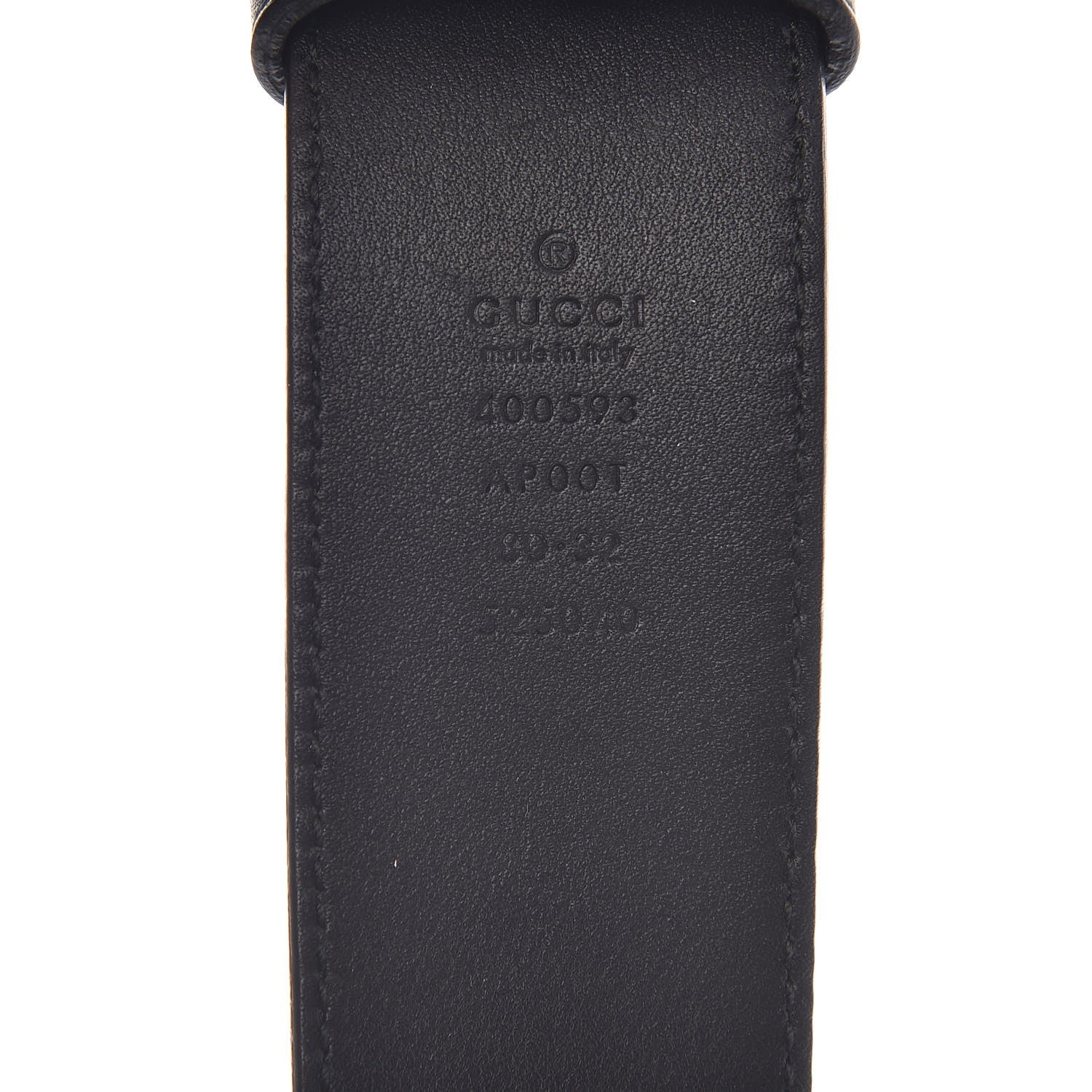 Gucci Calfskin Double G 40mm Belt 80 32 Black 4 of 6
