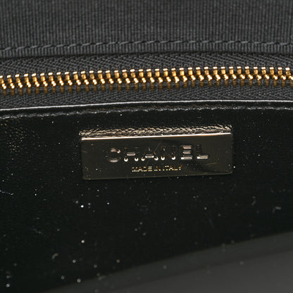 Chanel Shiny Lambskin Quilted 31 Shopping Bag Black 6 of 10